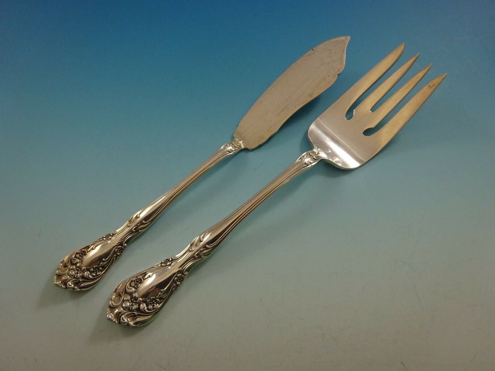 Chateau Rose by Alvin Sterling Silver Flatware Set 8 Service 38