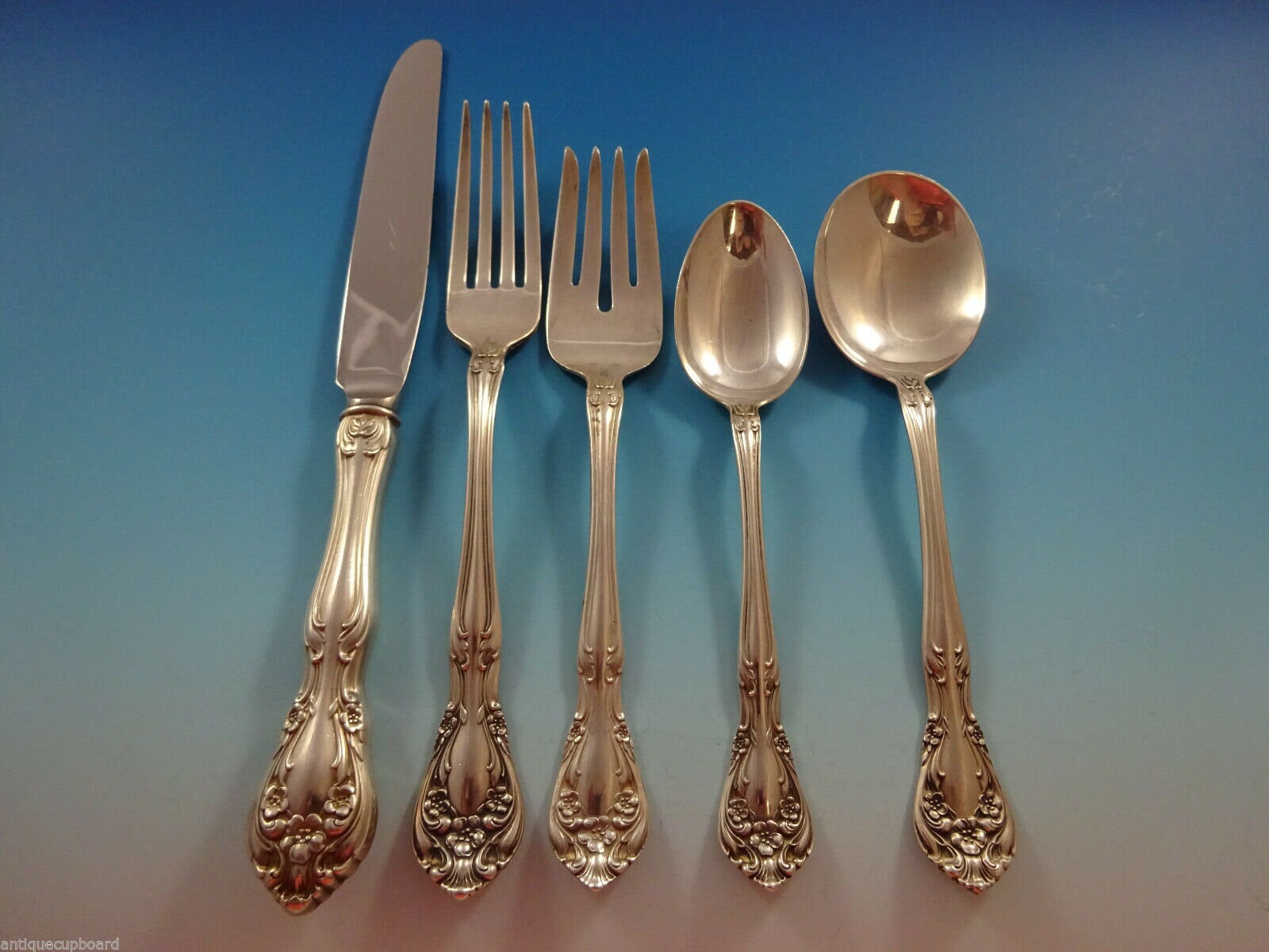 Chateau Rose by Alvin Sterling Silver Flatware Set for 8 Service