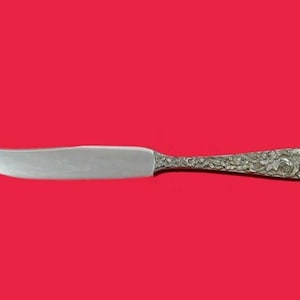 Repousse By Kirk Sterling Silver Avocado Knife Custom Made 5 5/8&quot;