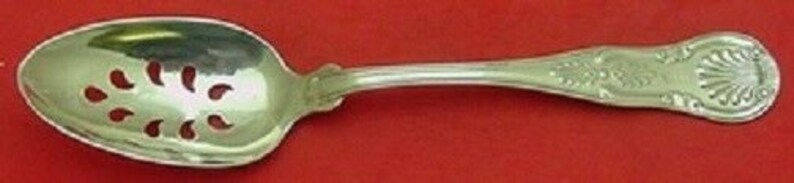 King By Dominick and Haff Sterling Silver Serving Spoon Pierced 9-Hole Custom