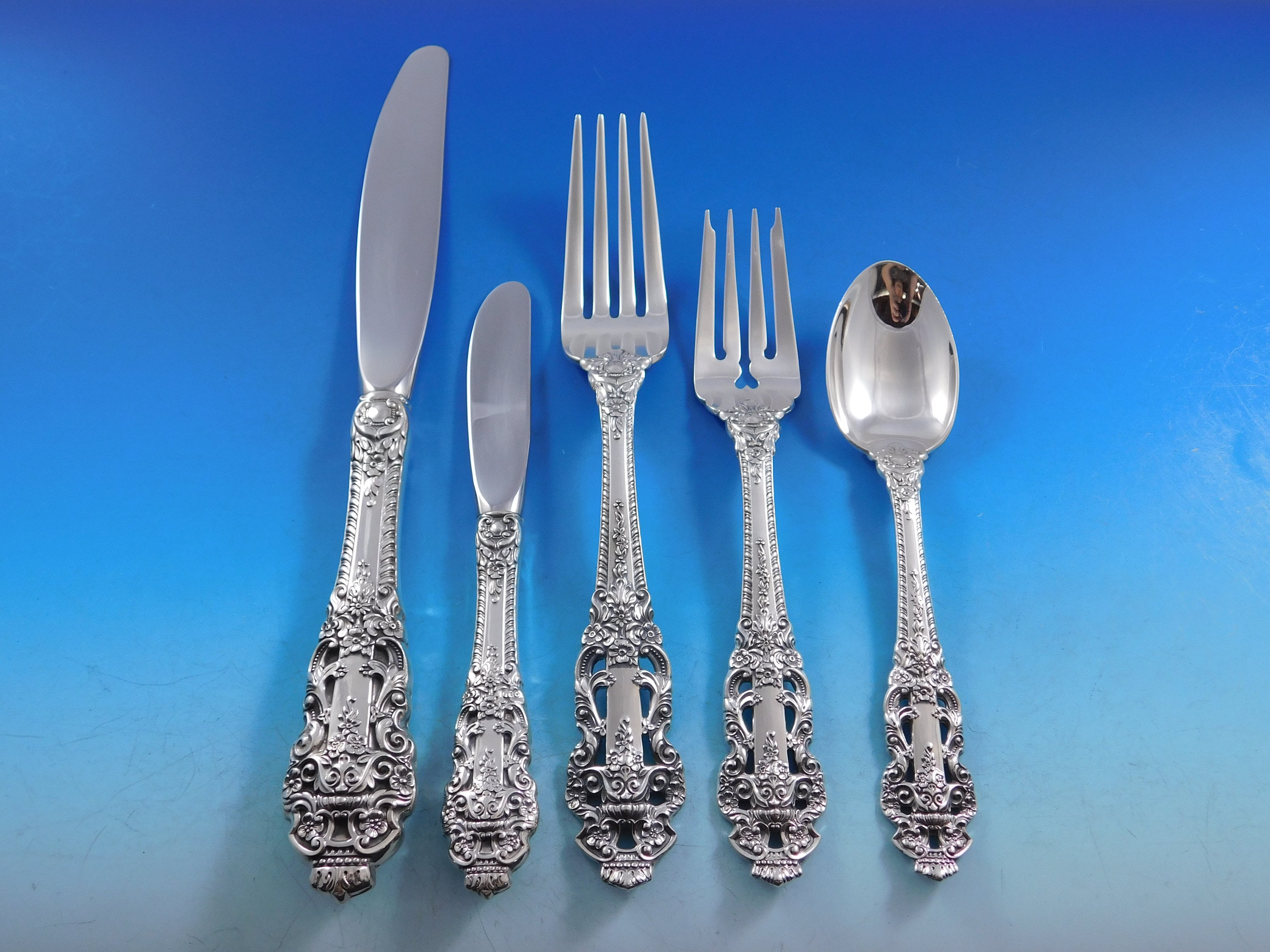 Crown Baroque by Gorham Sterling Silver Flatware Set Service 38