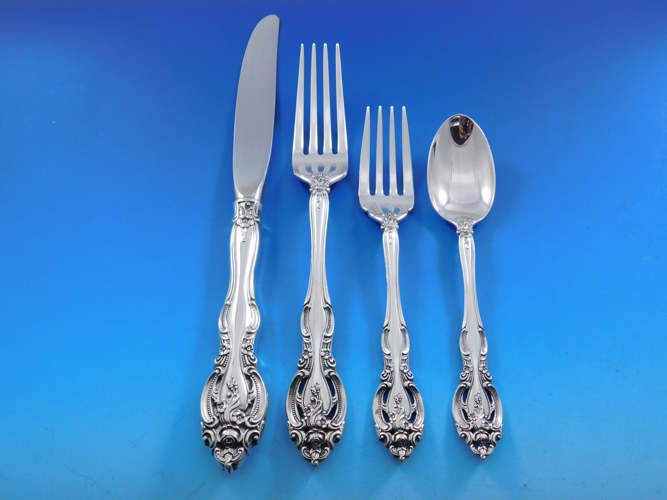 La Scala by Gorham Sterling Silver Flatware Set Service 51 Pieces