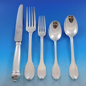 Cannon Handle by Boin-Taburet French 950 Silver Flatware Set Service Paris 22 pc