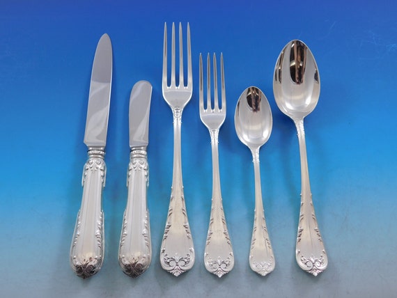 Fleury by Fortunoff Italy Sterling Silver Flatware Set Service