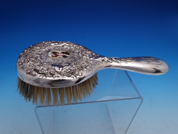 Floral Silver Hair Brush Foster & Bailey Sterling Hair Brush main image 4