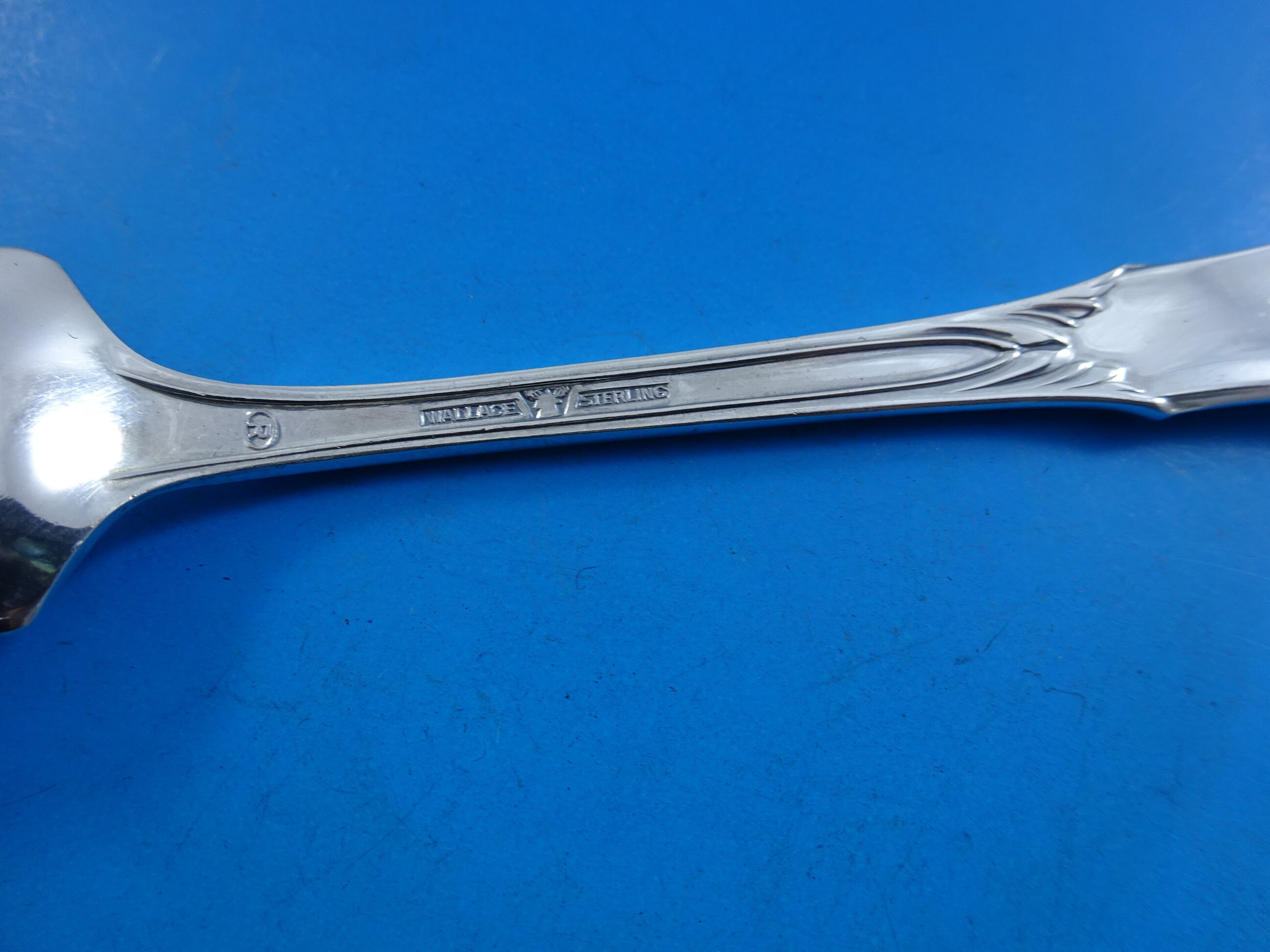 thumbnail image 2 of Wallace Grande Baroque Sterling Silver Horseradish Scoop – Custom Made 6" – Post-1940 2 of 6