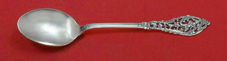 Trianon Pierced By Dominick and Haff Sterling Silver Infant Feeding Spoon Custom