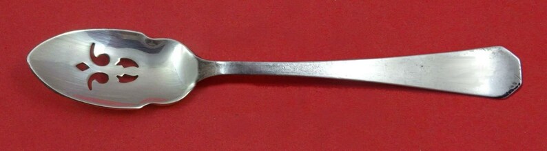 Monterey by Wallace Sterling Silver Olive Spoon Pierced 5 34 Custom Made