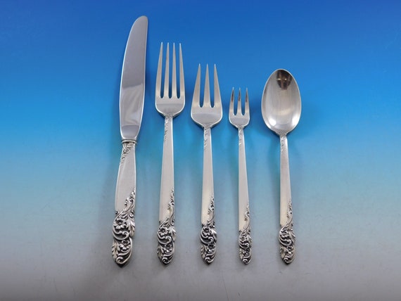 Rose of Sharon by Frank Whiting Sterling Silver Flatware Service 8