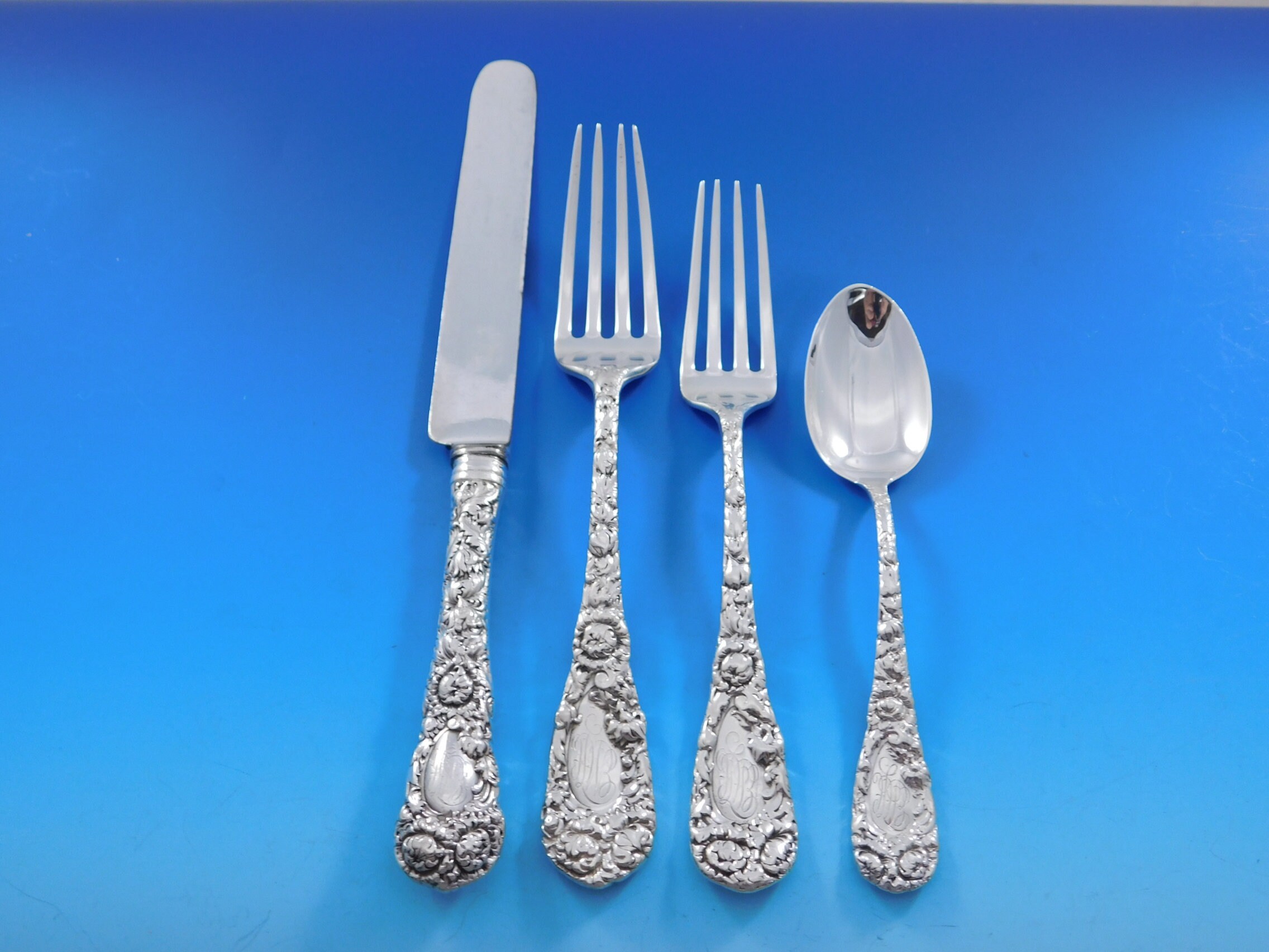 Chrysanthemum by Durgin Sterling Silver Flatware Set Service 98
