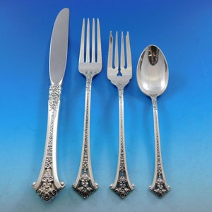 Classic Bouquet by Gorham Sterling Silver Place Size Setting(s) 4pc New