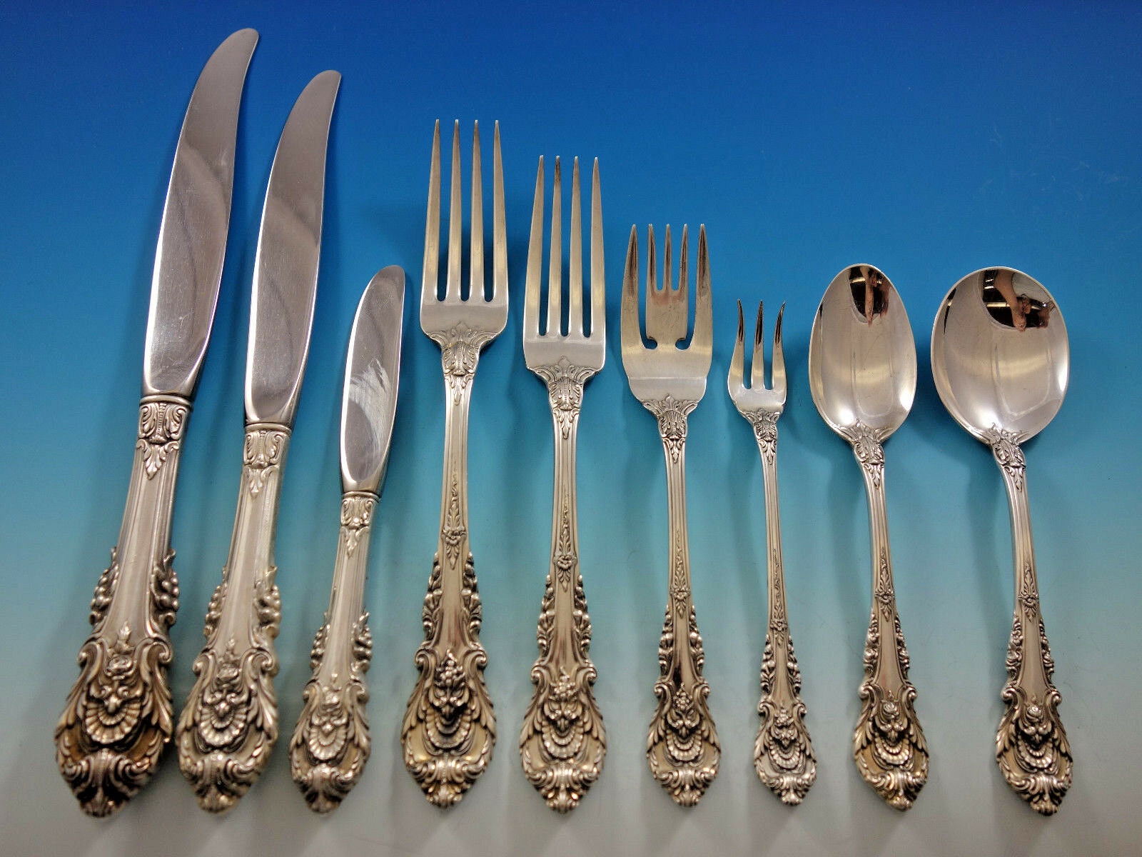 Superbe superposition en sterling SELLERIE COR CASSÉE WOW style vintage