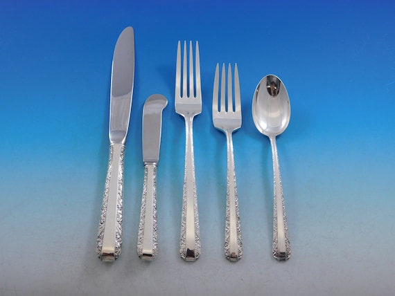 Candlelight by Towle Sterling Silver Flatware Set for 8 Service 50 Pieces Etsy