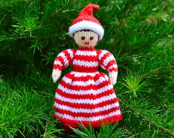 Knitting Pattern, Christmas Elf Doll Knitting Pattern, Knitting Pattern, Rag Doll, Toy Knitting Pattern, Christmas Decoration, Doll Making
