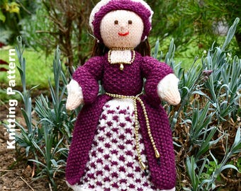 Tudor Doll Knitting Pattern: Knitted Toys (Digital Download)