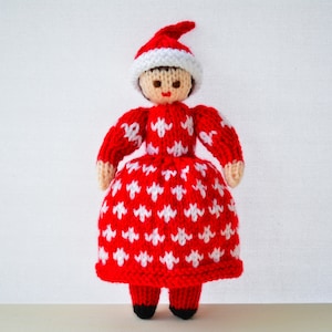Knitting Pattern, Christmas Elf Doll, Toy Knitting Pattern, Knitted Elf, Christmas Doll, Christmas Decoration, Doll Making Pattern, Rag Doll image 8