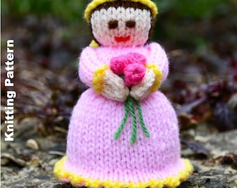 Celebration Flower Doll Knitting Pattern PDF