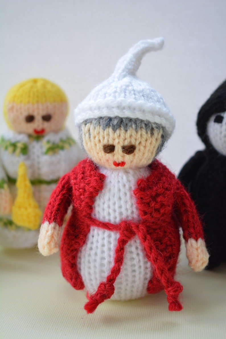 Knitting Pattern, Scrooge Christmas Carol Doll, Toy Knitting Pattern, Charles Dickens, Christmas Dolls, Christmas Tree Decoration image 3