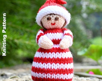 Elf Toy Knitting Pattern PDF