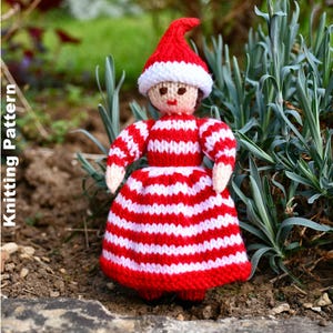 Christmas Elf Doll- Knitting Pattern - Christmas Doll - Christmas Gift - Home Decor - Handmade Gift - Digital Download - Doll Making Pattern
