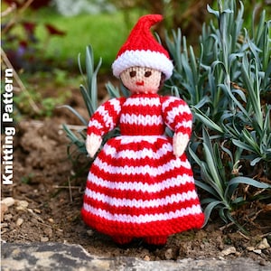 Christmas Elf Toy Knitting Pattern PDF
