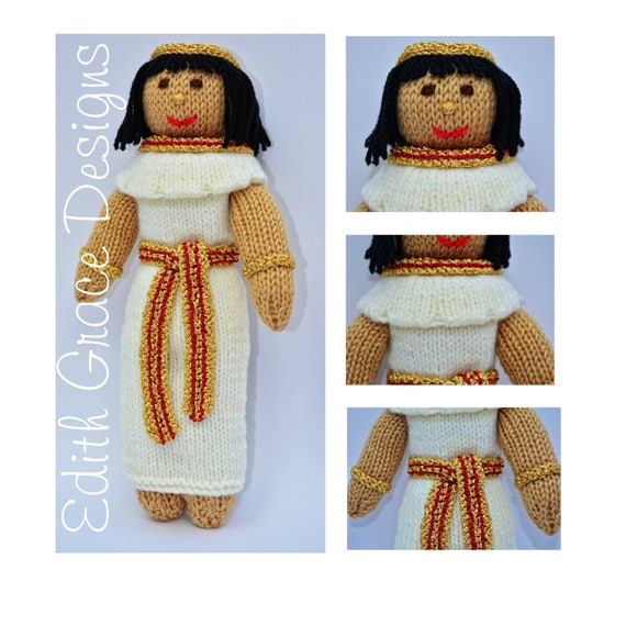 Ancient Egyptian Doll Toy Doll Knitting Pattern Etsy