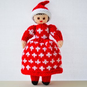 Knitting Pattern, Christmas Elf Doll, Toy Knitting Pattern, Knitted Elf, Christmas Doll, Christmas Decoration, Doll Making Pattern, Rag Doll image 2