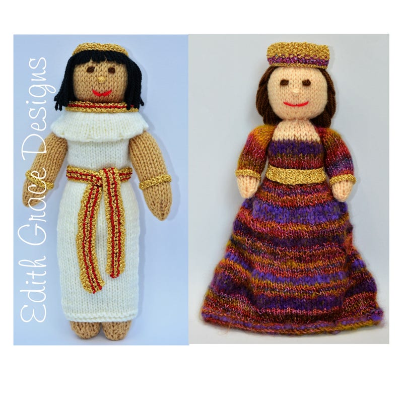 Egyptian And Byzantium Dolls Knitting Pattern Etsy