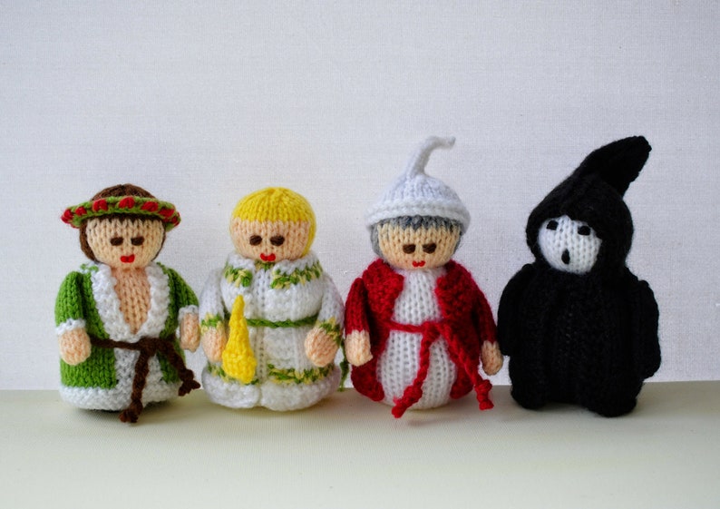 Knitting Pattern, Scrooge Christmas Carol Doll, Toy Knitting Pattern, Charles Dickens, Christmas Dolls, Christmas Tree Decoration image 2