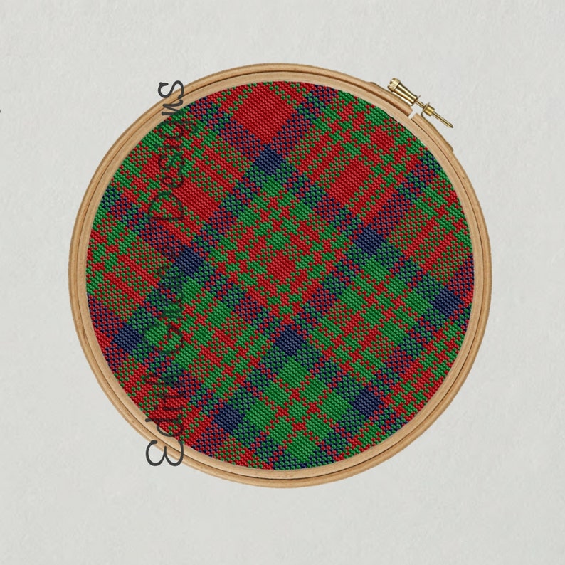 Matheson Tartan Cross Stitch Pattern image 1