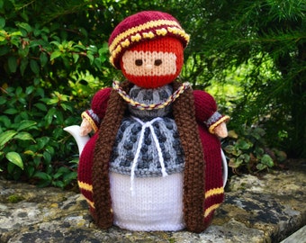 Knitting Pattern, King Henry VIII Teapot Cosy Knitting Pattern, 4 Cup Traditional Teapot, Novelty Cosy, Cozy, Home Decor, Table Decoration