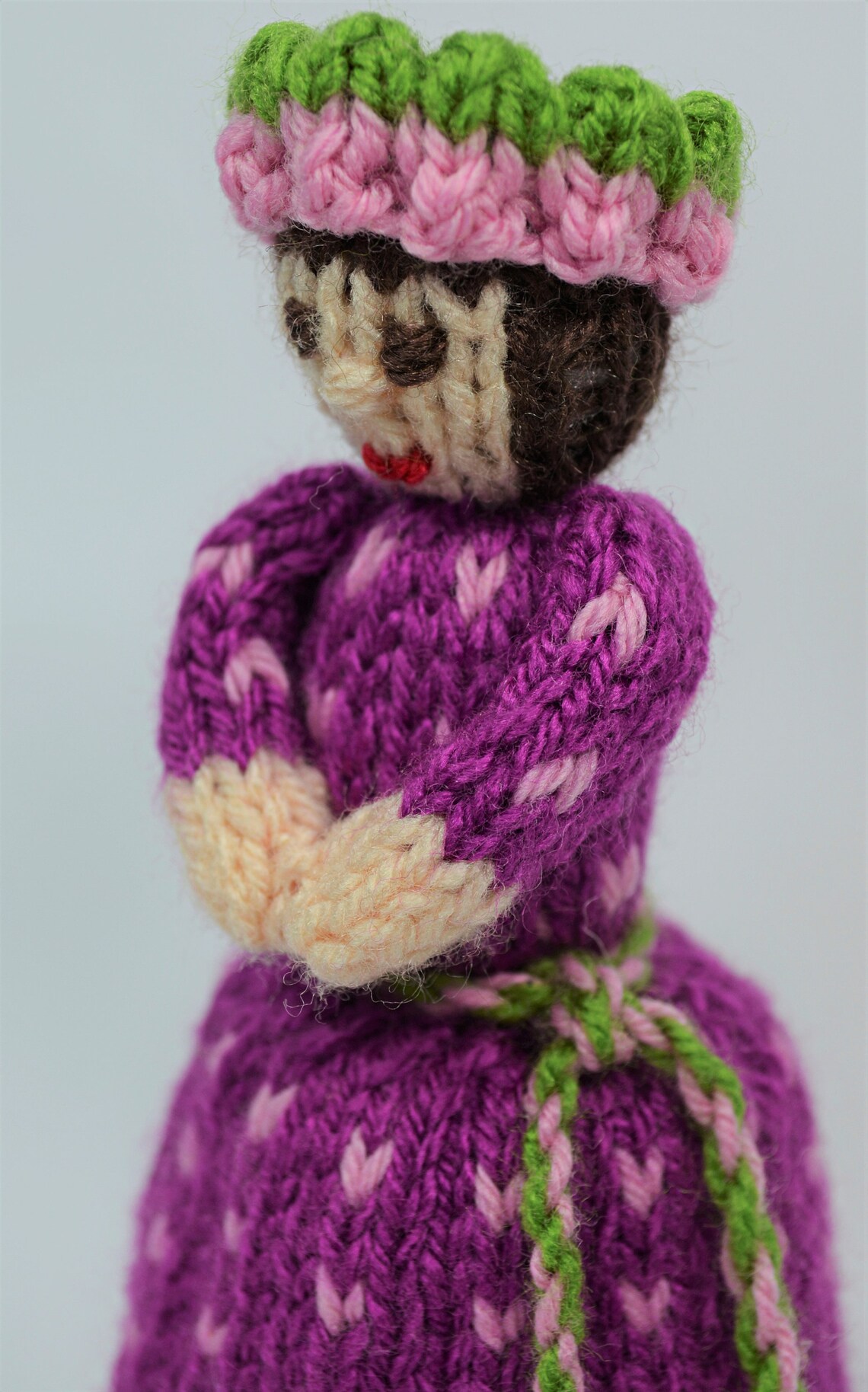 Topsy Turvy Knitted Doll Toy Knitting Pattern Etsy