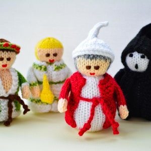 Knitting Pattern, Scrooge Christmas Carol Doll, Toy Knitting Pattern, Charles Dickens, Christmas Dolls, Christmas Tree Decoration image 5