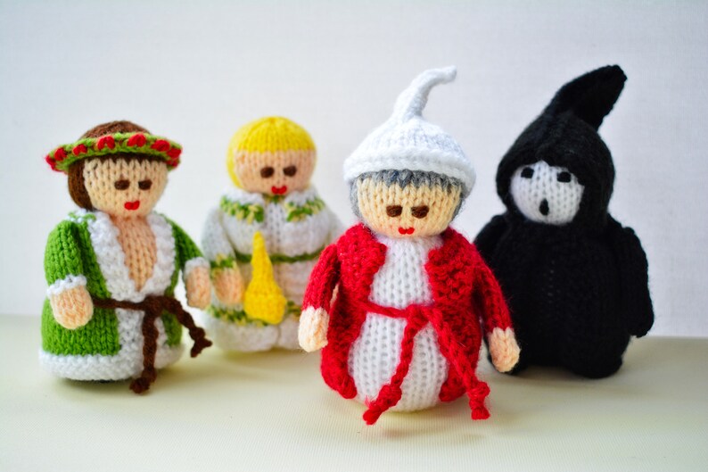 Knitting Pattern, Scrooge Christmas Carol Doll, Toy Knitting Pattern, Charles Dickens, Christmas Dolls, Christmas Tree Decoration image 5