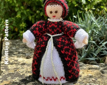 Katherine of Aragon Doll Knitting Pattern: Knitted Toys (Digital Download)