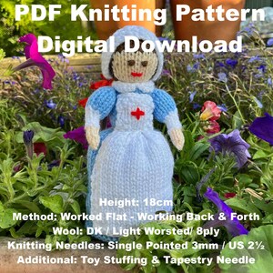 WWI Nurse & Florence Nightingale Doll Knitting Pattern: Knitted Toys (Digital Download) image 5