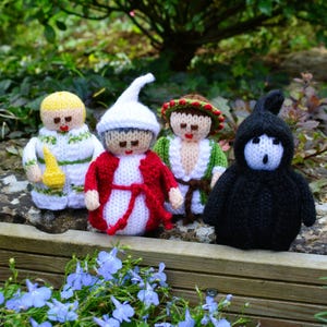 Scrooge Christmas Carol Dolls - Knitting Pattern - Christmas Gift - Christmas Decorations - Home Decor - Digital Download - Knitted Toys