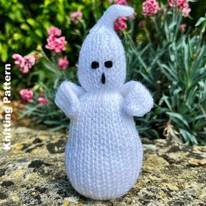 Halloween Ghost Doll Knitting Pattern: Knitted Toys (Digital Download)