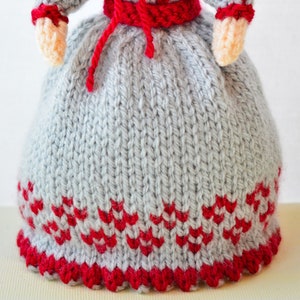 Victorian Doll Knitting Pattern, Rag Doll, Doll Making Pattern, Historical Costume, Toy Knitting Pattern, Victorian Dress, Pocket Doll image 6