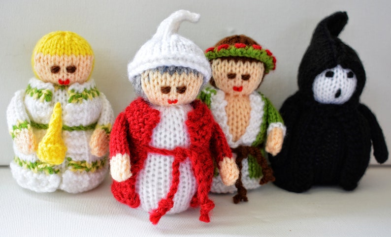 Knitting Pattern, Scrooge Christmas Carol Doll, Toy Knitting Pattern, Charles Dickens, Christmas Dolls, Christmas Tree Decoration image 7