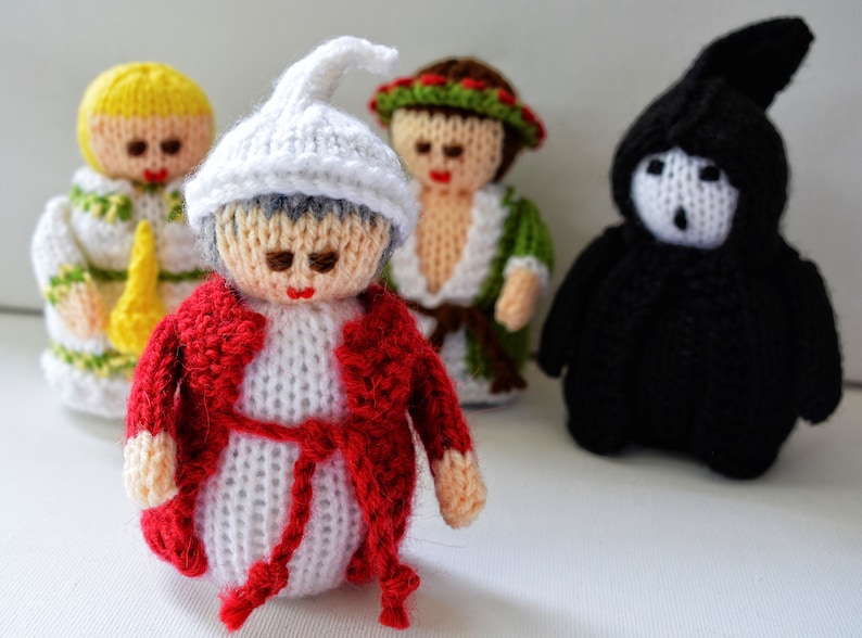 Knitting Pattern, Scrooge Christmas Carol Doll, Toy Knitting Pattern, Charles Dickens, Christmas Dolls, Christmas Tree Decoration image 8