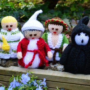Knitting Pattern, Scrooge Christmas Carol Doll, Toy Knitting Pattern, Charles Dickens, Christmas Dolls, Christmas Tree Decoration image 1