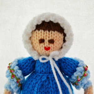 Knitting Pattern, Georgian Doll, Doll Making Pattern, Rag Doll, Empire Line Dress, Historical Costume, Toy Knitting Pattern, Pocket Doll image 5
