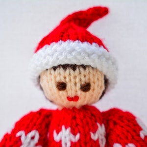 Knitting Pattern, Christmas Elf Doll, Toy Knitting Pattern, Knitted Elf, Christmas Doll, Christmas Decoration, Doll Making Pattern, Rag Doll image 3