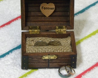Burlap Ring Insert ONLY- Ring Box NOT Included. Click Listing to See Our Ring BOX Links - Insert holds your Wedding Proposal Rings
