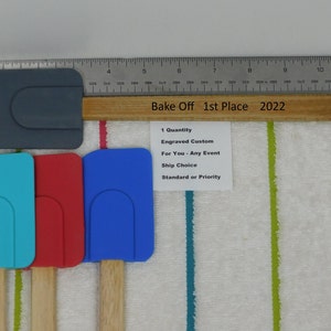 Bake Off Baking Award Prize Trophy Silicone Spatula Personalized Engraved Dessert Pie Winner 1st 2nd 3rd Place Kitchen Utensil Contest image 4