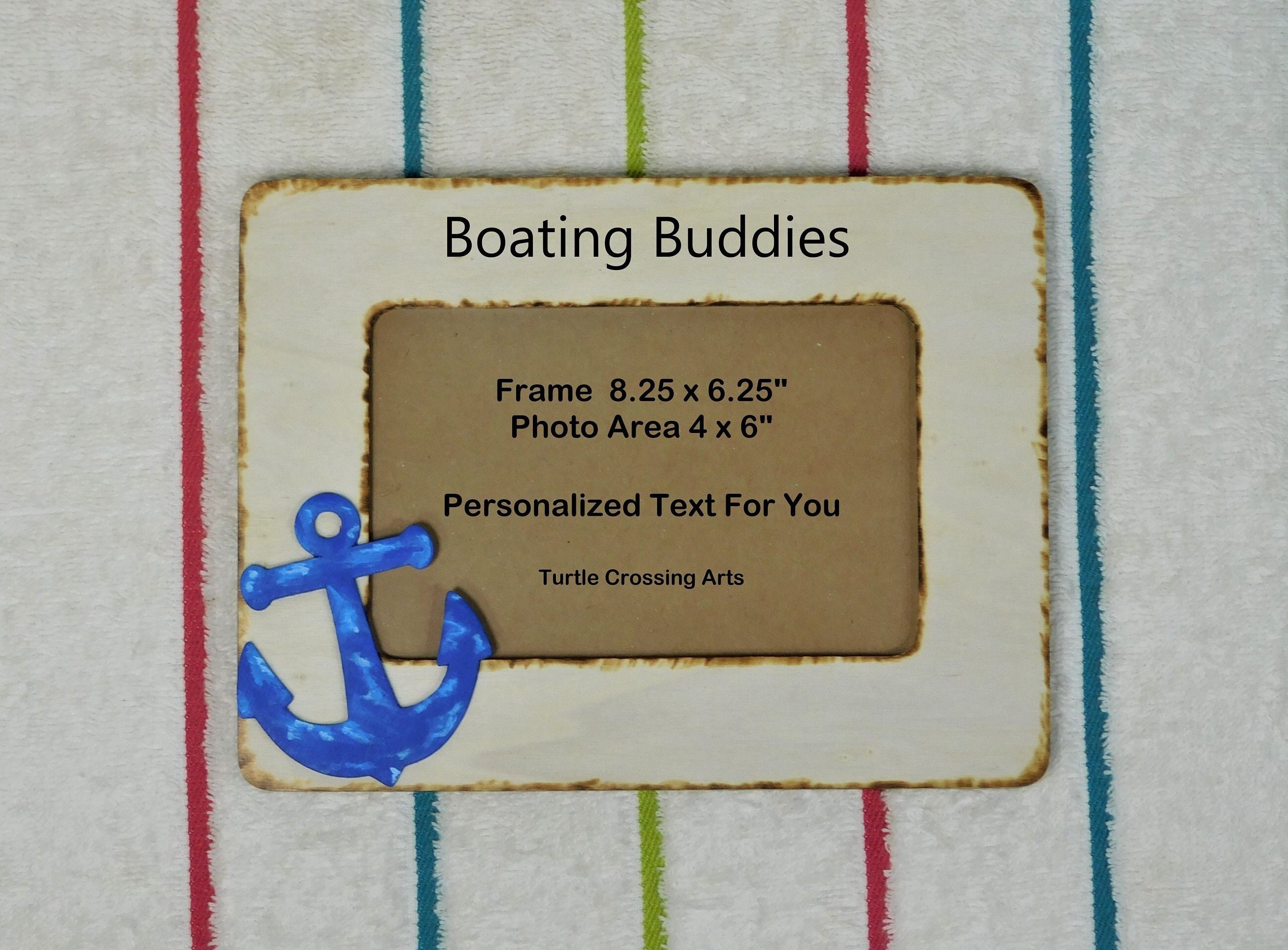 Anchor Personalized Picture Frame Boat Buddies Boating Canoe - Etsy