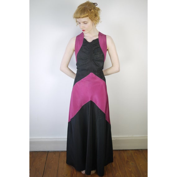 VINTAGE Original 1940s 1930s evening gown