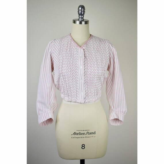 SALE ANTIQUE 1900s Edwardian striped ticking jacke