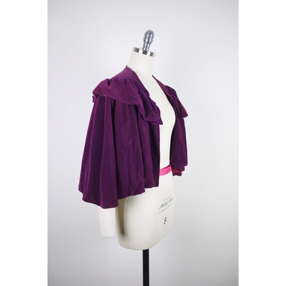 VINTAGE 1930s Velvet Cape // Cloak // Purple // Pi